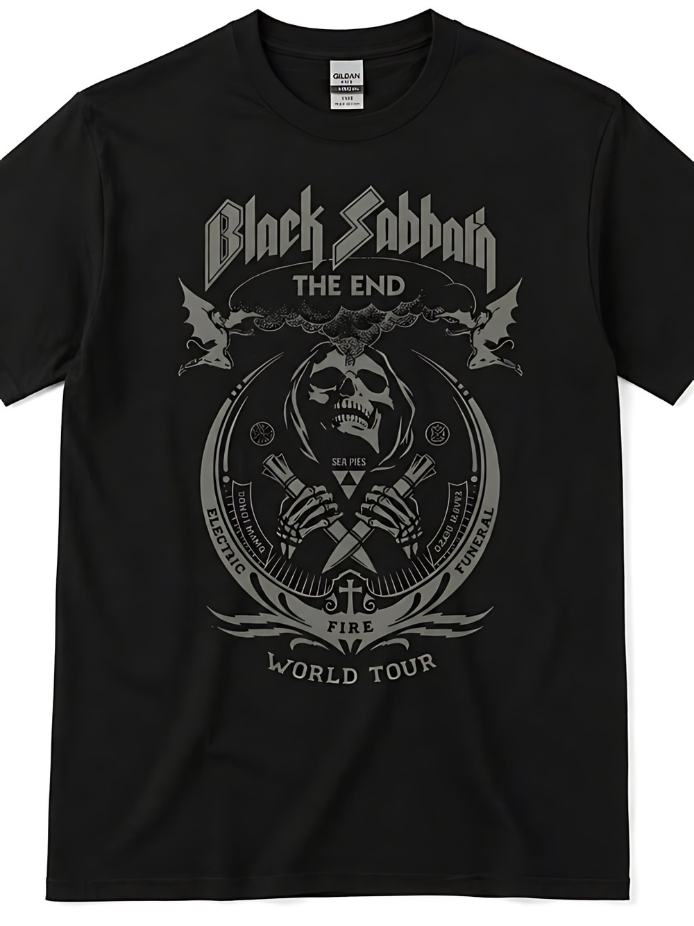 Black Sabbath The End Tour 90s Rock Band Retro Streetwear T Shirt 5